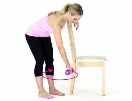 Pendulum stretch for shoulder